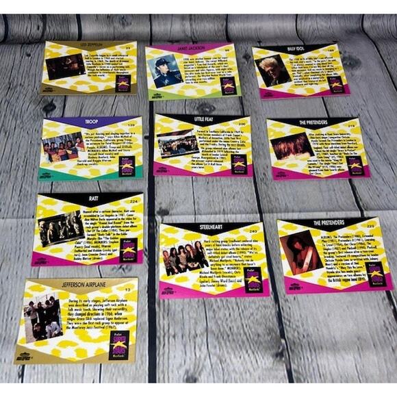 1991 Vintage 10 Card Set Retro ProSet Super Stars MusiCards Music Trading Cards - Picture 5 of 8